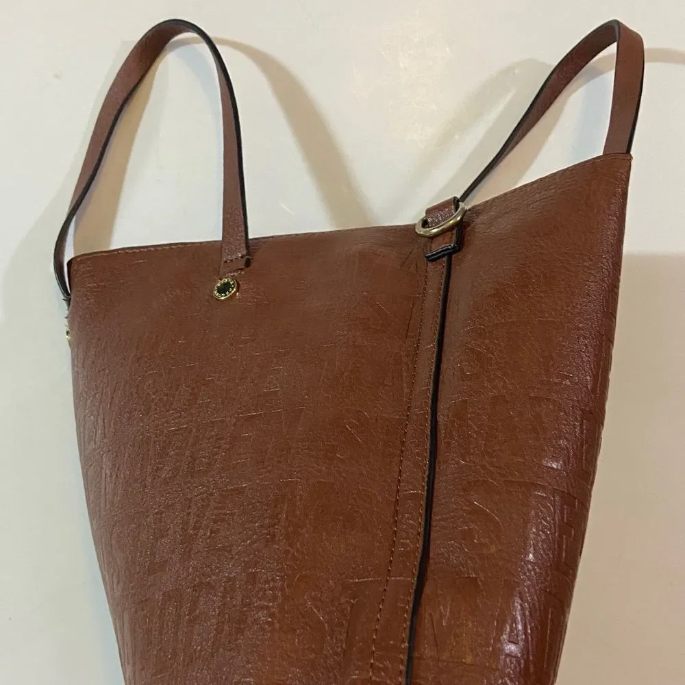 Steve Madden Embossed Brown Tote
